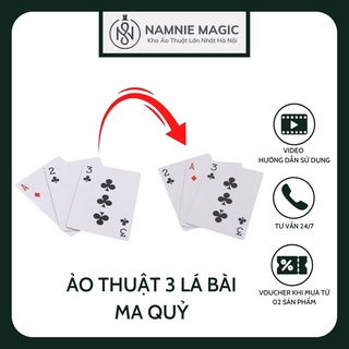Ảo Thuật 3 Lá Bài Ma Quỷ, 3 Card Monte, Đồ Ảo Thuật Gia, Đồ Chơi Sáng Tạo,Trí Tuệ,Thông Minh, Vui Nhộn Cho Bé