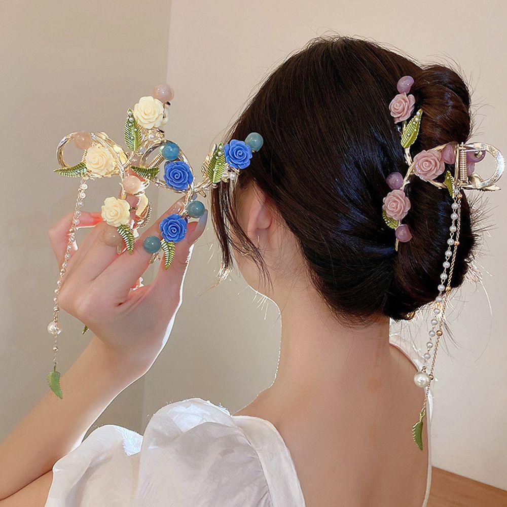 Kẹp Tóc Hình Cá Mập Phối Tua Rua Dễ Thương Cho Bé Gái