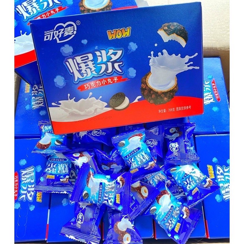 [Mã 159FMCGSALE giảm 8% đơn 500K] BÁNH OREO CHOCOLATE NHÂN SỮA GIÒN TAN 3 LỚP