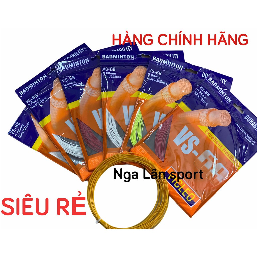 Dây căng vợt VS-68 siêu rẻ, chất lượng, màu sắc đa dạng