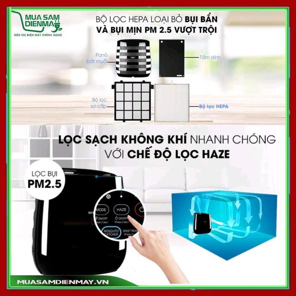 Máy lọc không khí tạo ion bắt muỗi Sharp FP-JM30V-B  khử mùi lọc bụi diệt khuẩn công nghệ Plasmacluster ion chính hãng