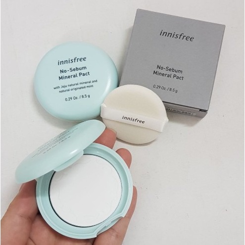 Phấn phủ kiềm dầu dạng nén Innisfree No Sebum Mineral Pact 8.5g new - NiNiShop