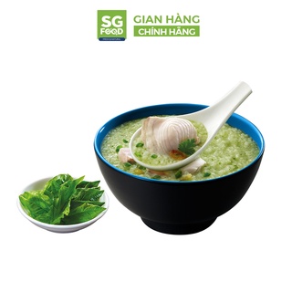 Cháo tươi ăn liền SGFOOD 240gr cá lóc và cải bó xôi cho bé trên 12 tháng tuổi