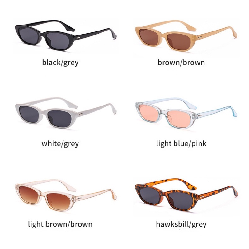 Kính râm gọng mắt mèo chống ánh sáng xanh phong cách Hàn Quốc cho nam và nữ