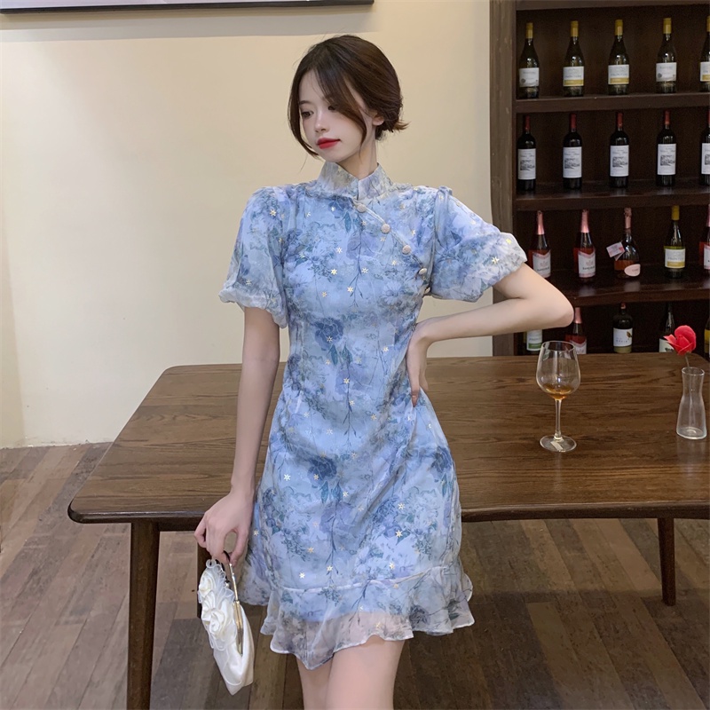 Sườn xám cách tân dáng ôm body quyến rũ cho nữ