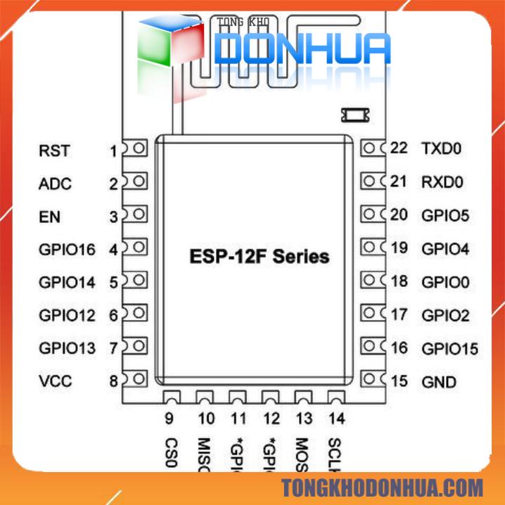 Module Wifi SoC ESP8266 ESP-12E bản mới bắt sóng tốt hơn ESP-12F | WebRaoVat - webraovat.net.vn