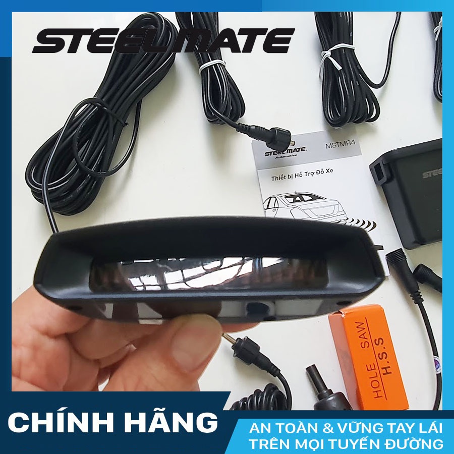 Cảm biến lùi 4 mắt Steelmate MR4 thiết kế viền mỏng phẳng chất lượng cao