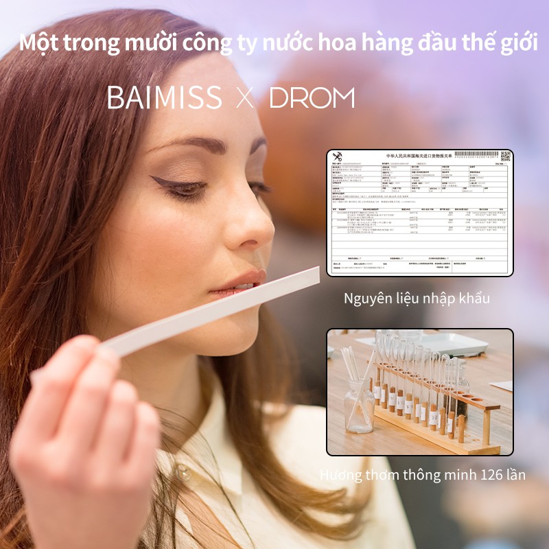 Nước hoa gel BAIMISS nhũ lấp lánh lưu hương lâu nhỏ gọn dễ mang theo 15g