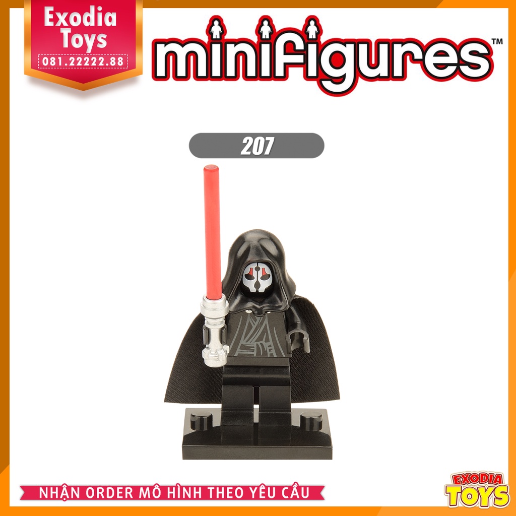 Xếp hình Minifigure Star Wars: Chiến Tranh Giữa Các Vì Sao - Đồ Chơi Lắp Ghép Sáng Tạo - X0105