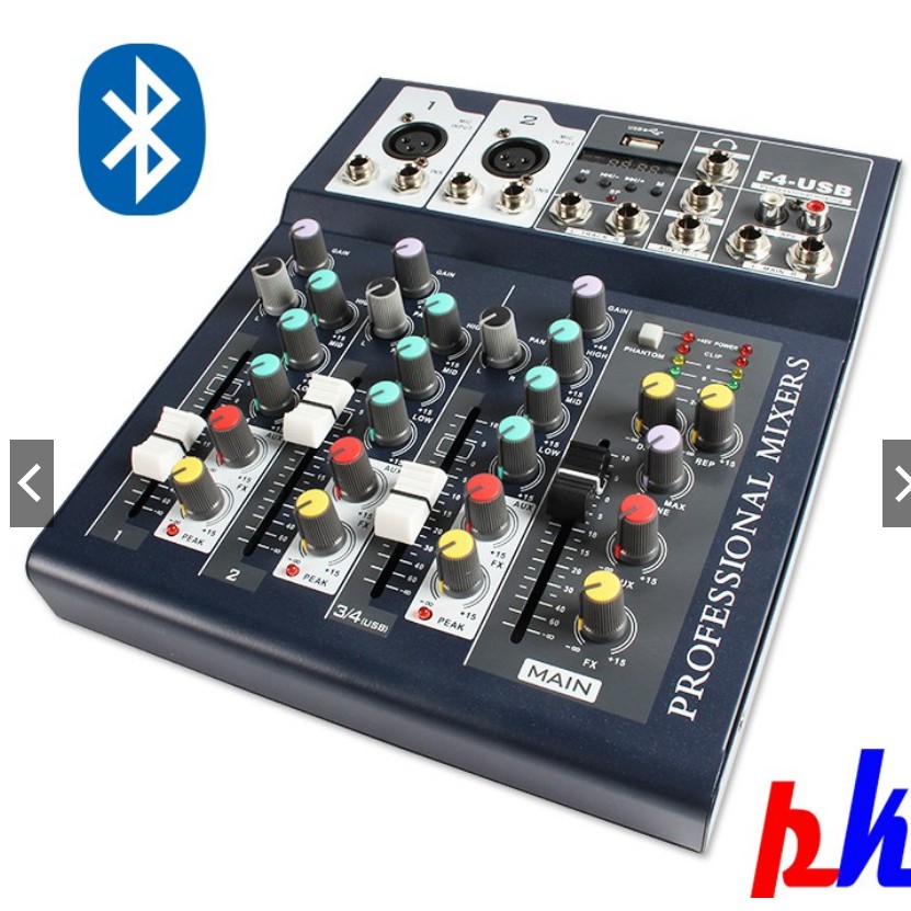 Mixer F4 Có Bluetooth Tặng Kèm 02 Phụ Kiện Jack BH 6T