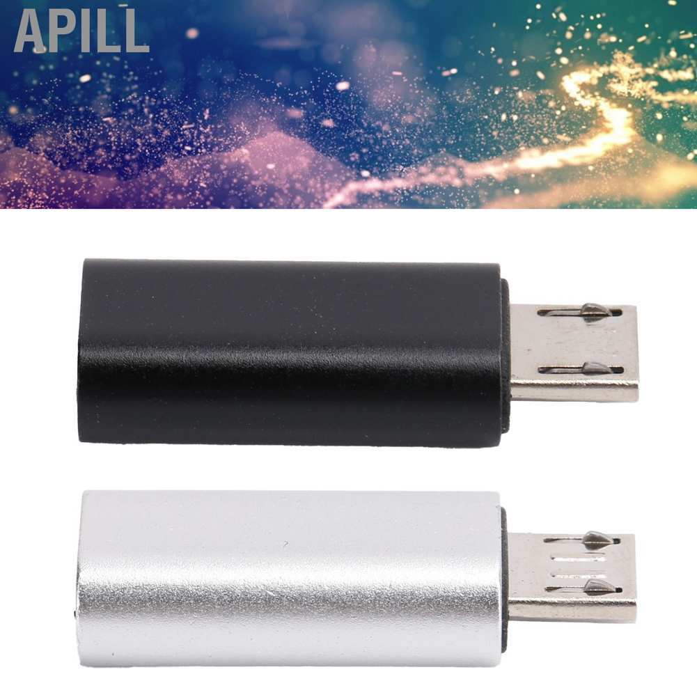 Apill Type‑C Adapter Converter Female to Micro Male Mobile Phone Data Line USB Charging
