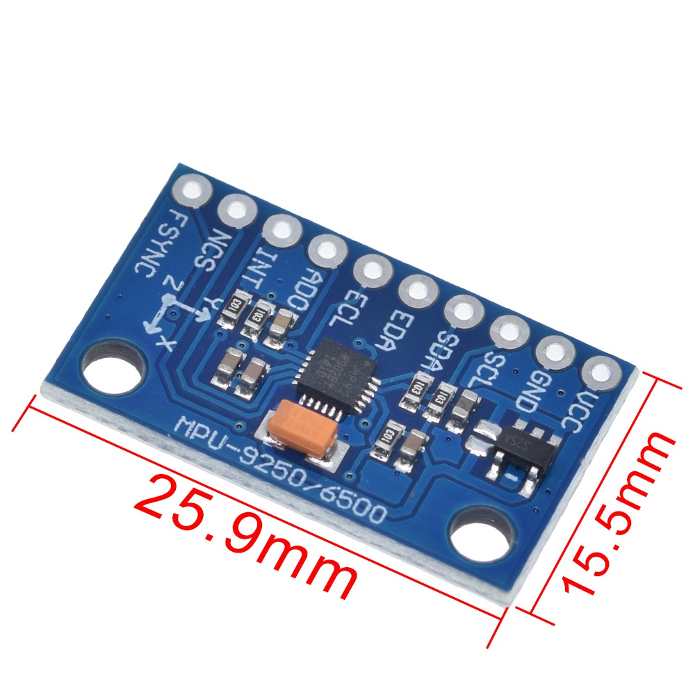 1 Bộ Linh Kiện Điện Tử SPI IIC / I2C GY-9250 MPU 9250 MPU-9250 9 Trục + Con Quay + Mô Đun Cảm Biến Tốc MPU9250 3-5V