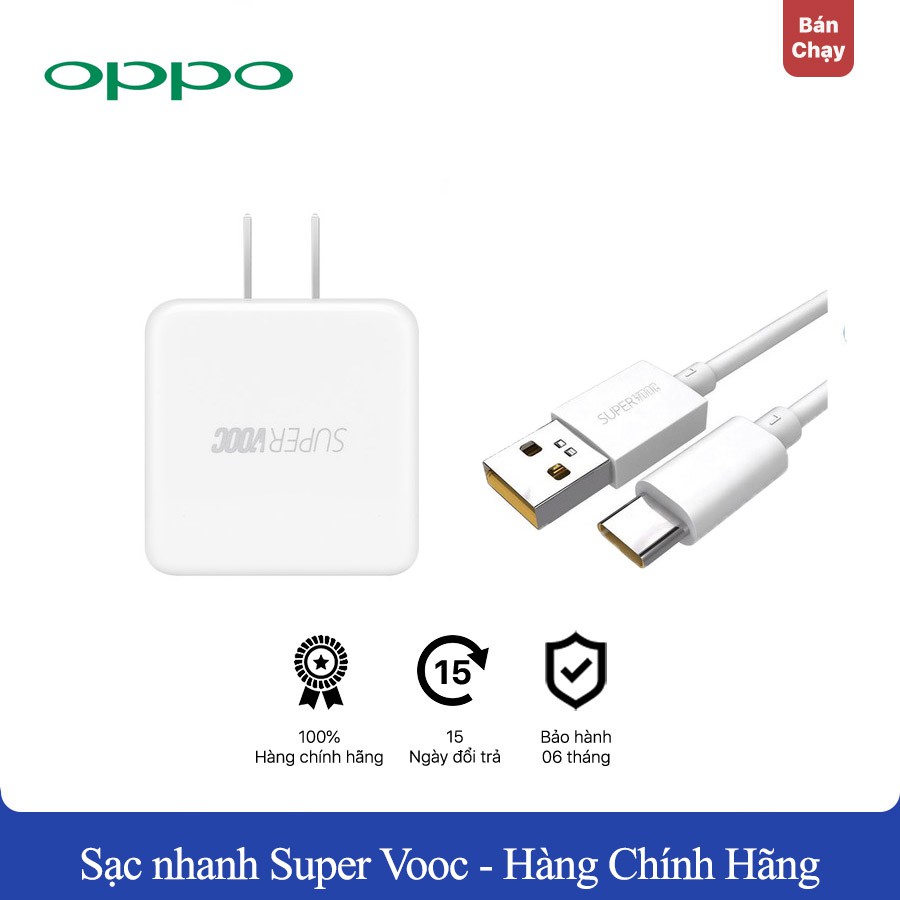 Sạc Super VOOC Cho Oppo R17/R17 Pro Chính hãng