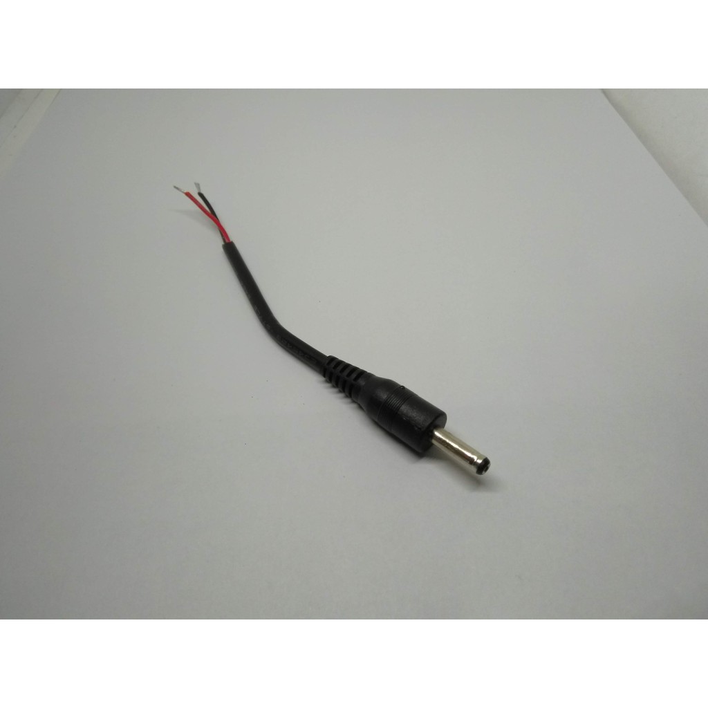 Jack 3.5x1.35mm (jack 35135) đã hàn sẵn dây điện đỏ đen 10cm