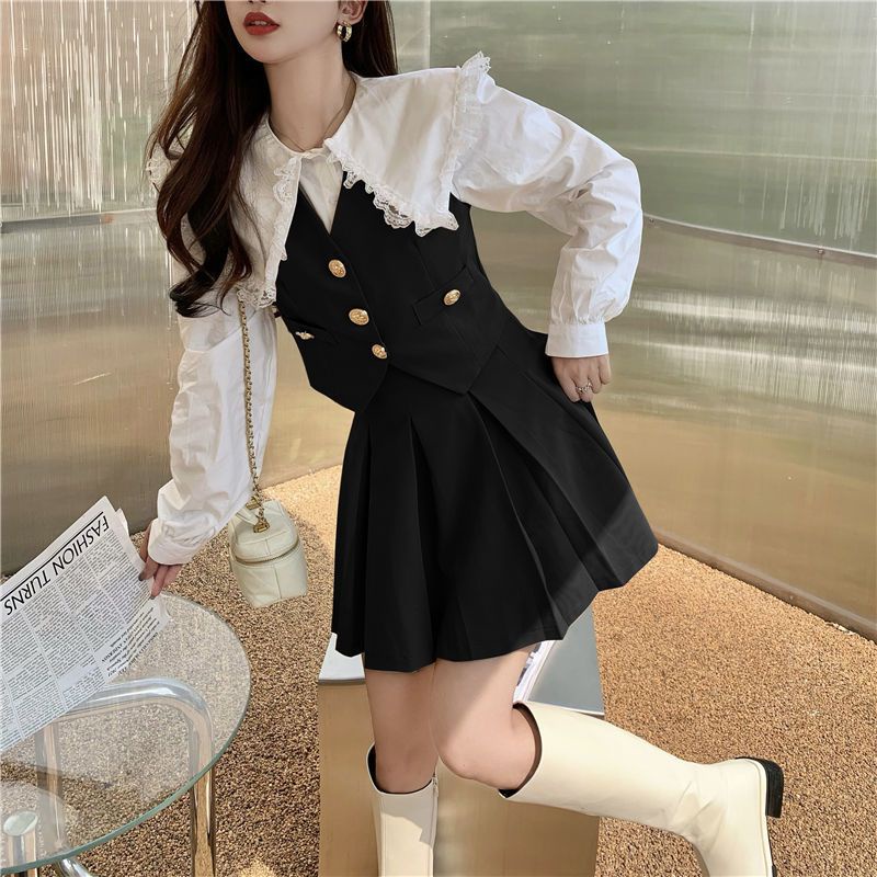 HÀNG ĐẶT TRƯỚC 🎊 set váy sơmi 3 món