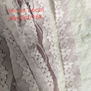 Ren thun viền trang trí, size 1.2cm đến 2cm(dây 5 mét)