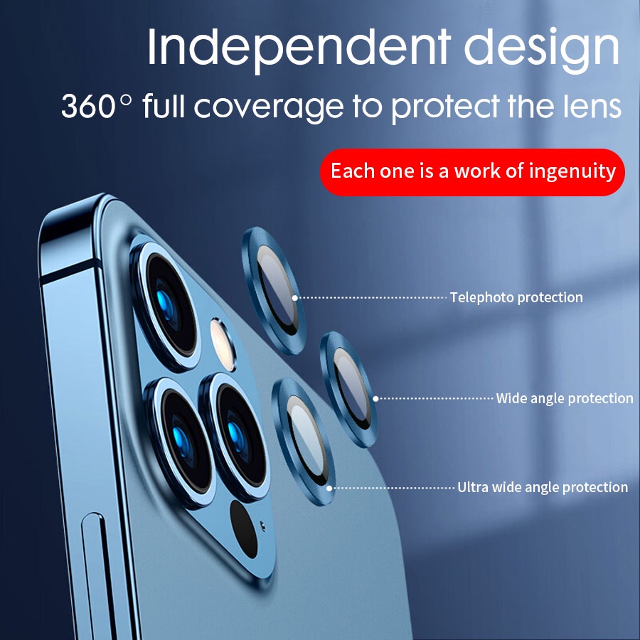 Miếng dán bảo vệ ống kính camera chống xước chất lượng cao cho iPhone 13 Pro Max 13 Mini