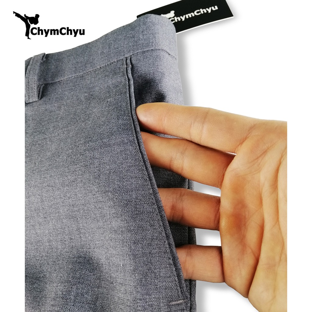 Quần Âu Nam ChymChyu - Vải Poly Cotton Cao Cấp Dáng Vừa (Màu Đen, Trắng, Nâu, Ghi, Bạc, Xanh) | BigBuy360 - bigbuy360.vn