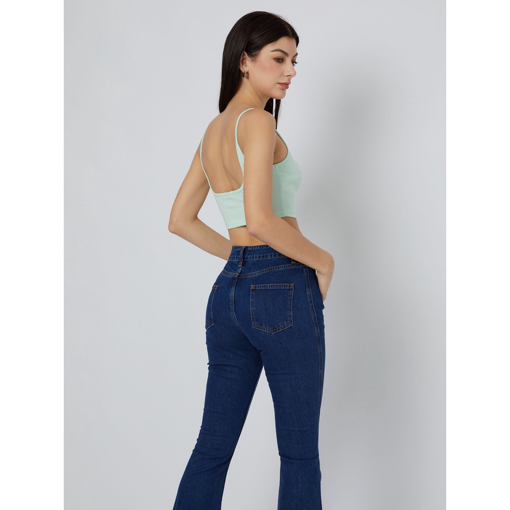 Quần Dài Nữ Straight High Waist , Chất Cotton Pha Spandex Thoải Mái , WQJ000076,SOMEHOW