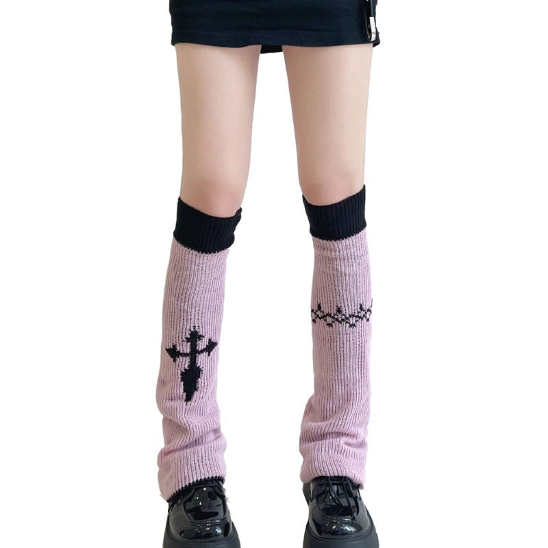 Youyo Vớ Dệt Kim Cao Đến Đầu Gối Phong Cách Punk Lolita Nhật Bản Giữ Ấm Chân Có Thể Đảo Ngược Dành Cho Nữ