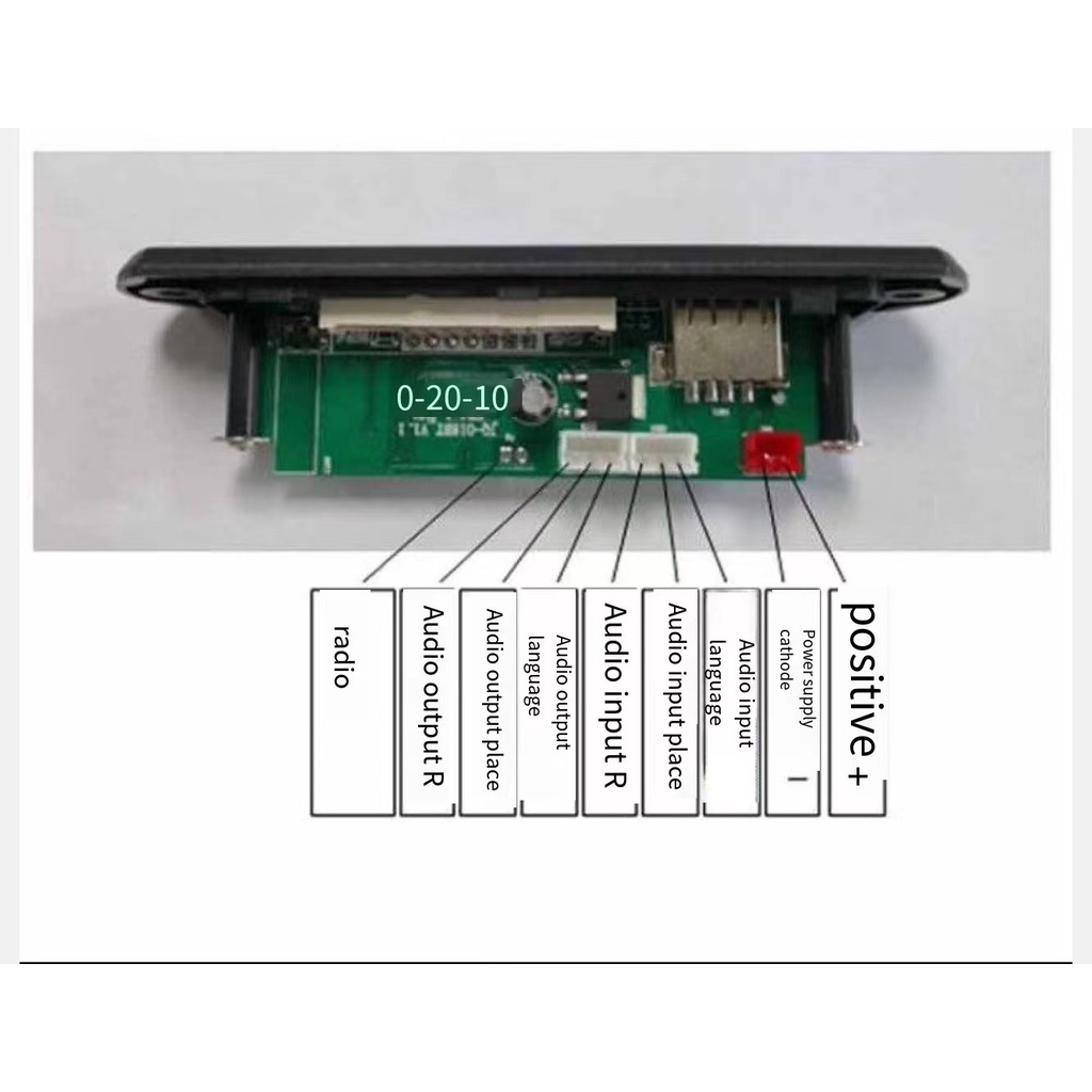 Bảng Giải Mã Âm Thanh mp3 Bluetooth mp3 Chuyên Dụng Cho Xe Hơi