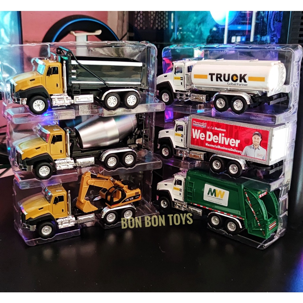 Đồ chơi Combo bộ 3 xe ô tô trẻ em xe lu , xe trộn ,xe chở hàng,xe chở rác