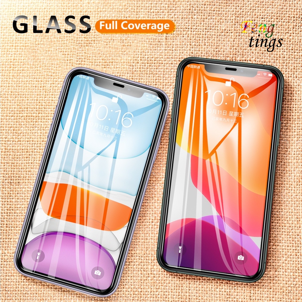 Kính Cường Lực 9d Bảo Vệ Toàn Màn Hình Chống Trầy Cho Iphone 12