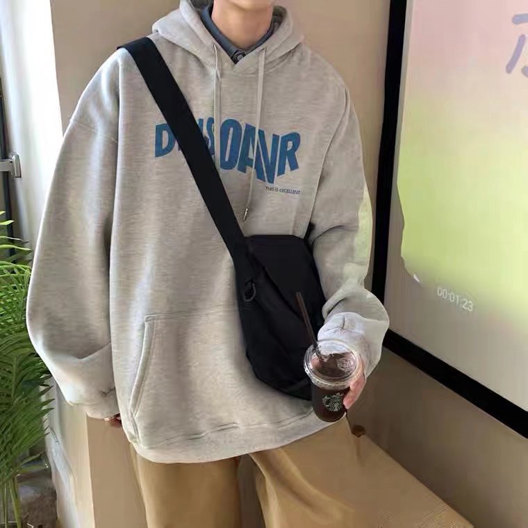 Áo hoodie Thể Thao Dáng Rộng In Chữ Thoải Mái Thời Trang unisex Size M-5XL