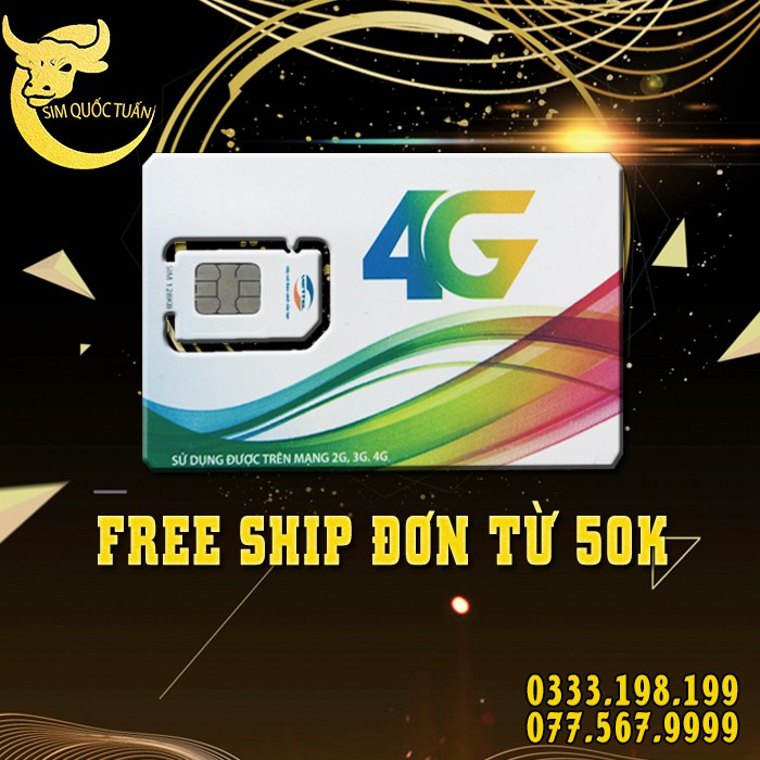 Sim 4G Viettel DS135  gói 150Gb/tháng - 5Gb/ngày tốc độ cao 4G Dùng toàn quốc