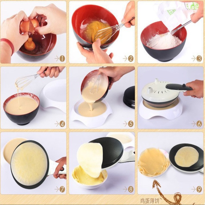 Chảo tráng bánh pancake mỏng CTB_D (màu đen) bảo hành 6 tháng- vo2_store