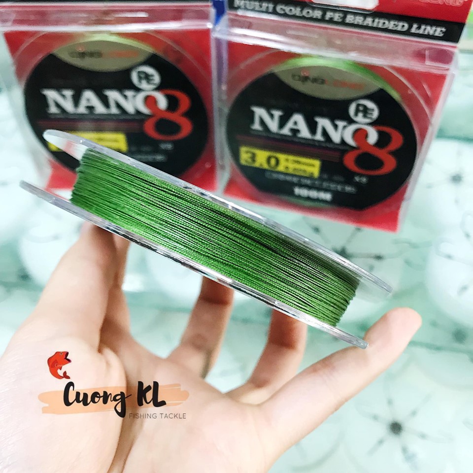 Dù câu cá Pe Nano 8 sợi Quinglong 100m