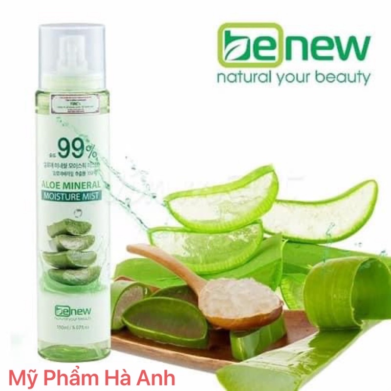 [ Chính Hãng ] Xịt Khoáng Dưỡng Ẩm Chống Khô Da Lô Hội - BENEW ALOE MINERAL MOISTURE MIST