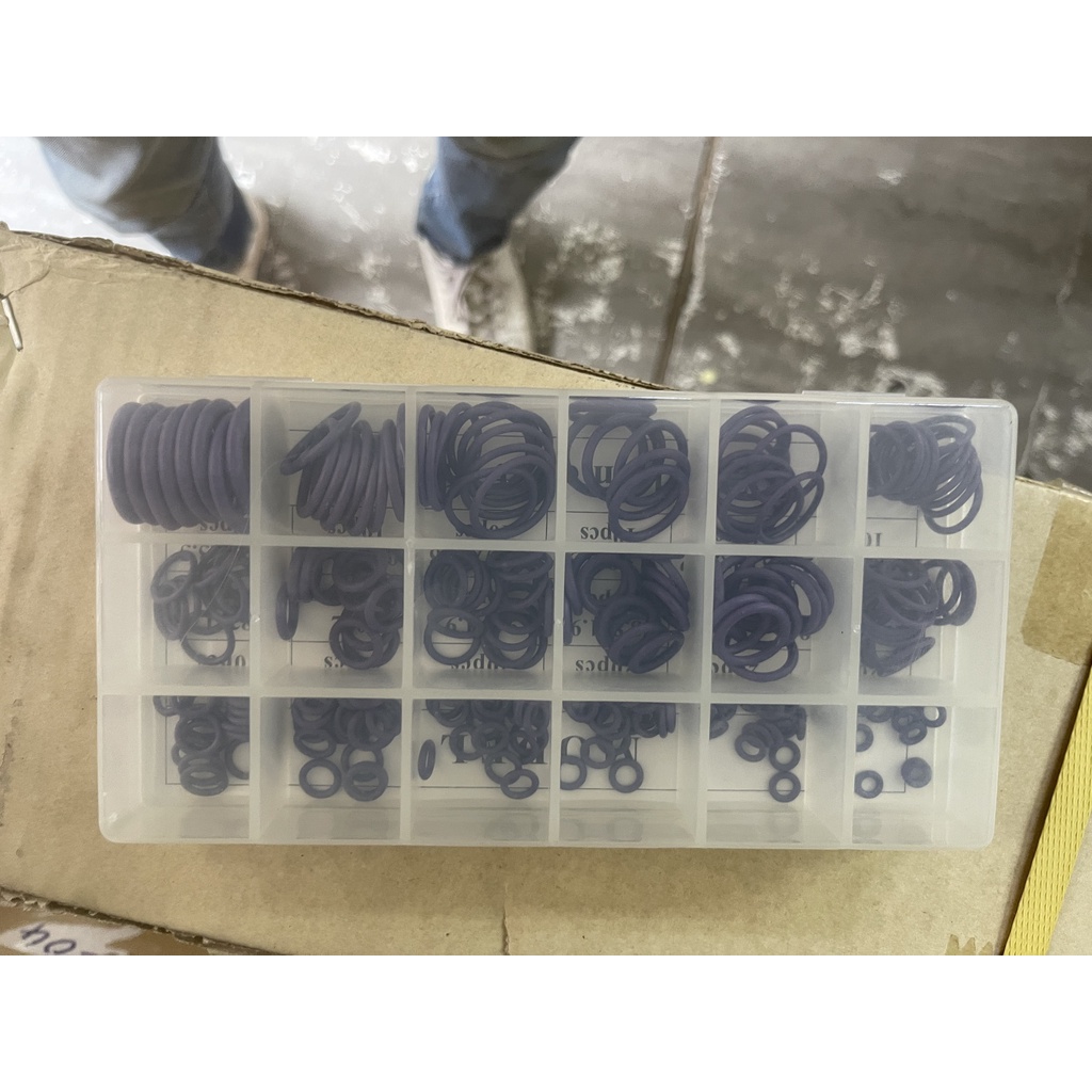 Hộp Gioăng cao su O-ring  điều hòa ô tô 270 cái