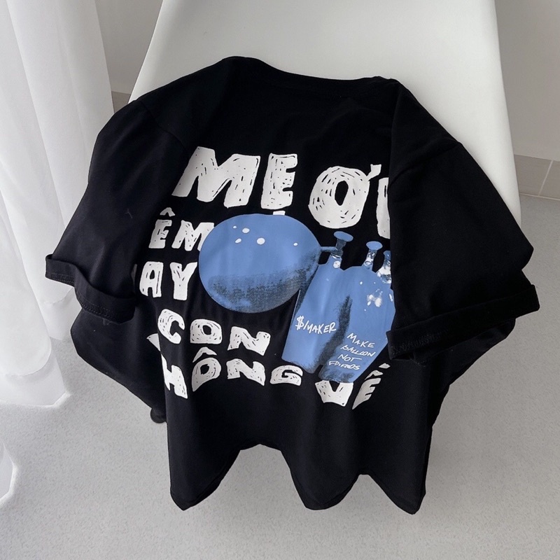 Áo thun tay lỡ nam nữ unisex form rộng Mẹ Ơi OX ullzang vải cotton mịn giá rẻ mặc đơn đôi nhóm