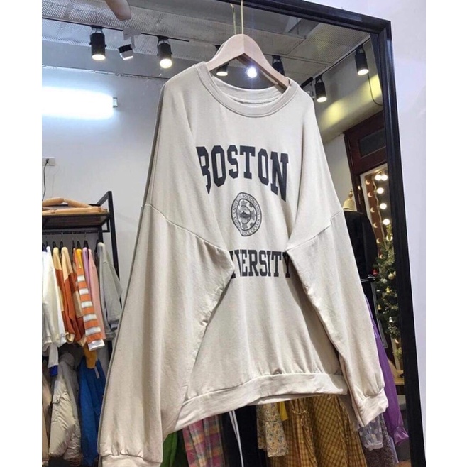 áo nỉ dài tay sweater BOSTON hs