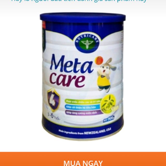 Sữa bột meta care 4 900gram