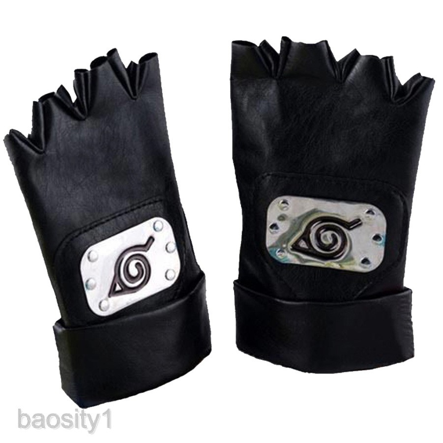 【Hàng sẵn sàng】Găng tay da PU dùng để hóa trang các nhân vật anime Naruto