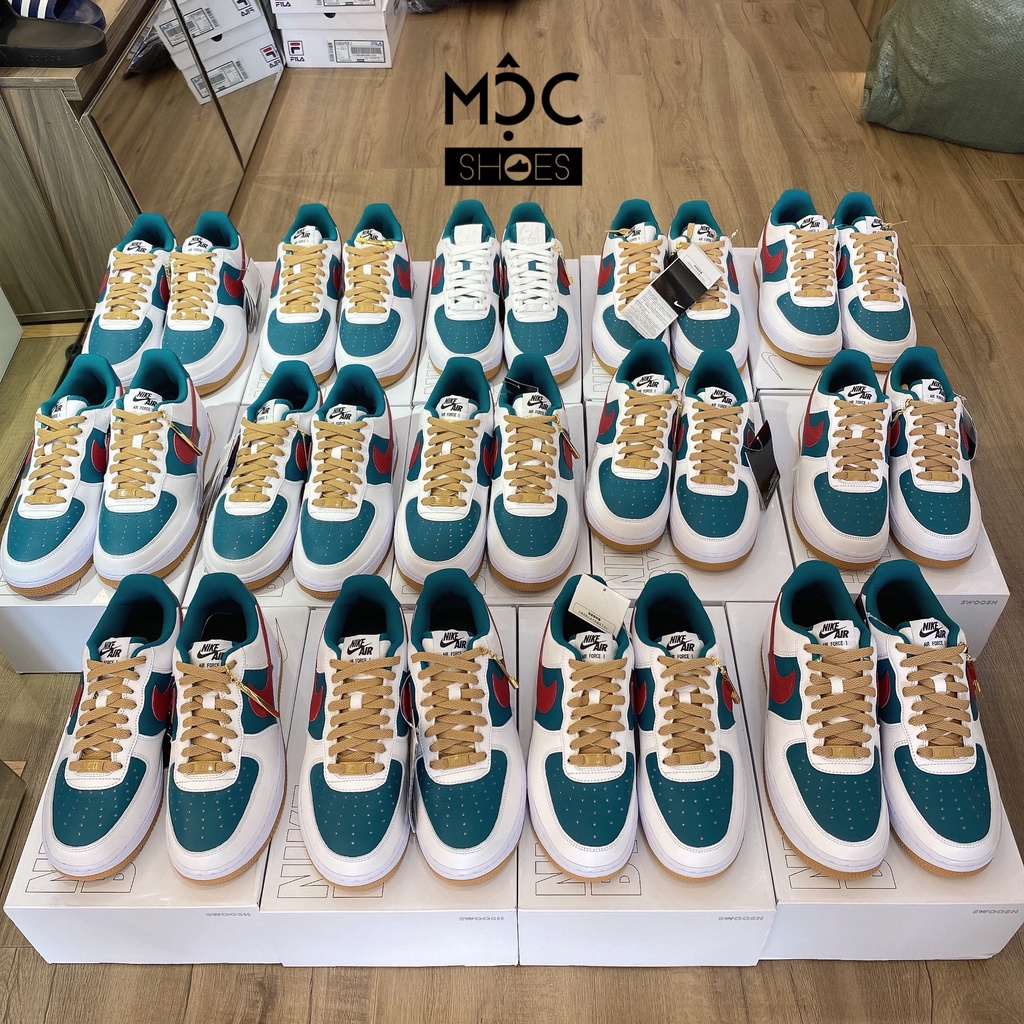 [CHÍNH HÃNG] Giày thể thao Sneaker N.I.K.E Air Force 1 By You CUSTOM màu Gucci 2022 - Code: D07417 - 991