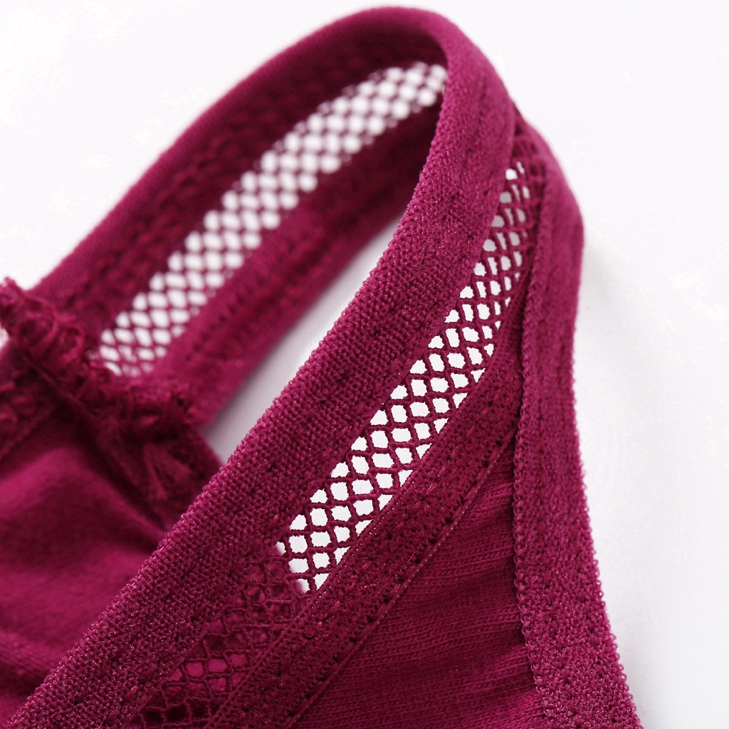 Quần lót cotton FINETOO màu trơn dành cho nữ