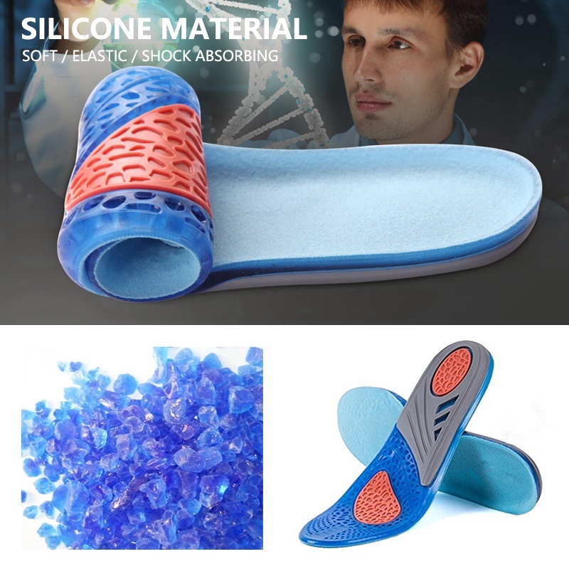 Miếng Lót Giày Thể Thao Nam Nữ Bằng Silicone Mềm Mại (35-46)