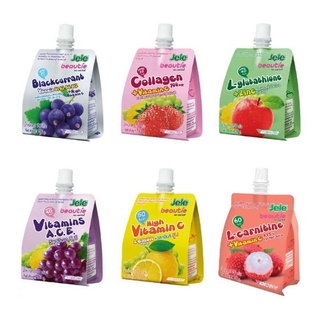  Hàng chính hãng   Chính Hãng  Combo Mix Vị 6 Gói Nước Trái Cây Thạch Jele Beautie  150g x 6 Gói  