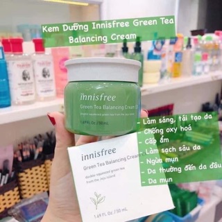 Kem Dưỡng Da Innisfree Trà Xanh