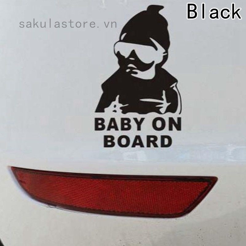 Decal dán xe hơi chữ Baby On Board