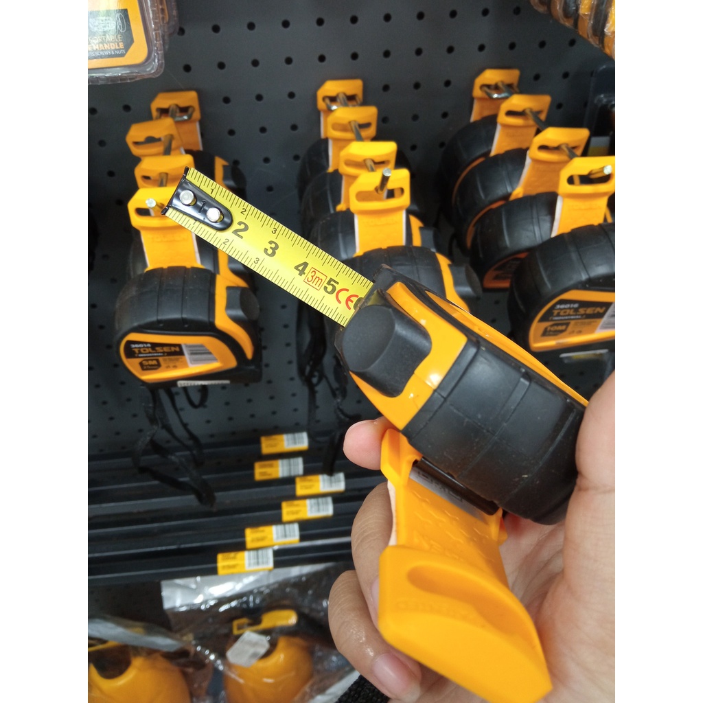 THƯỚC CUỘN TỰ ĐỘNG TOLSEN TỪ 3Mx16mm - 10Mx25mm - HÀNG CHÍNH HÃNG
