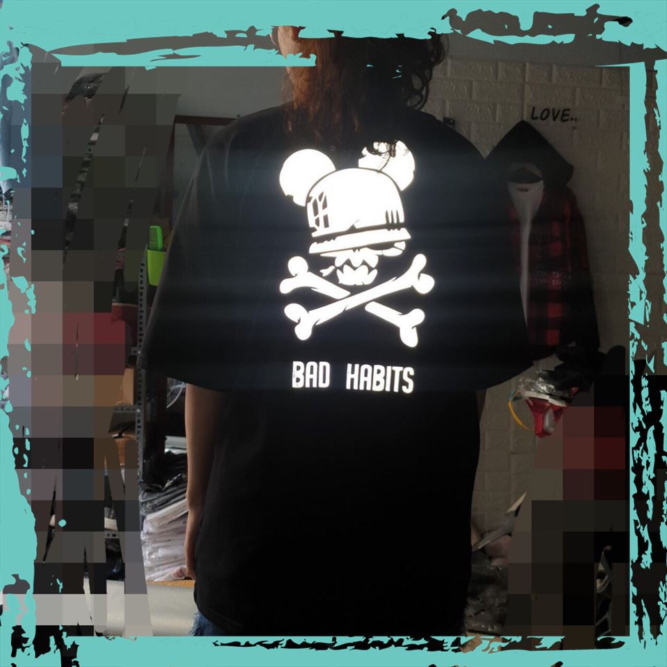 Áo Thun Phản Quang Bad Habbit Khuyến Mãi Sốc