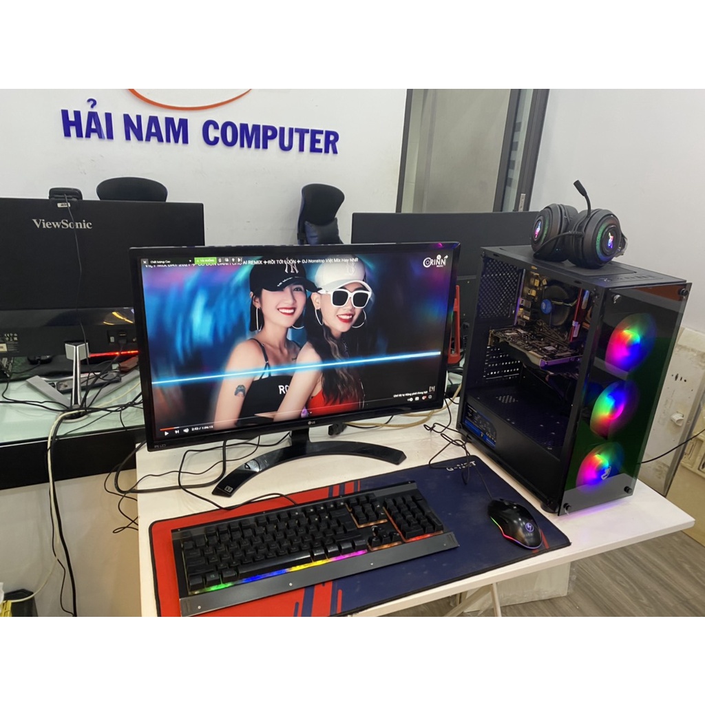 Bộ máy tính chơi game PUBG kèm màn 27inch