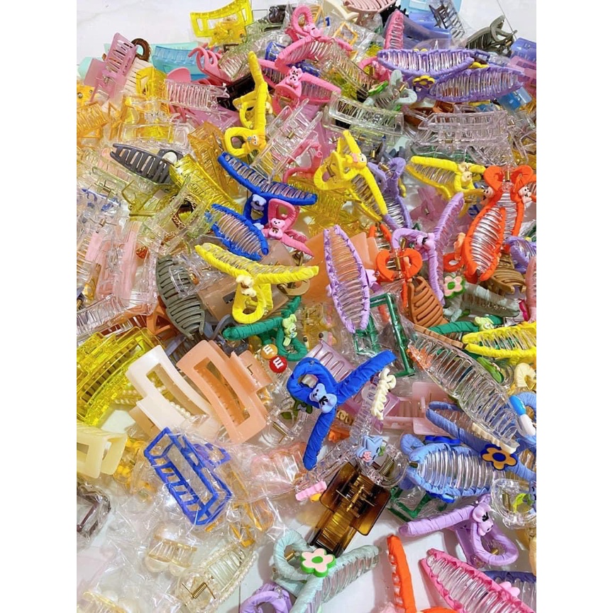 Kẹp gấp tóc phong cách hàn quốc ngẫu nhiên loại to TIMSTORE phụ kiện búi tóc tiểu thư