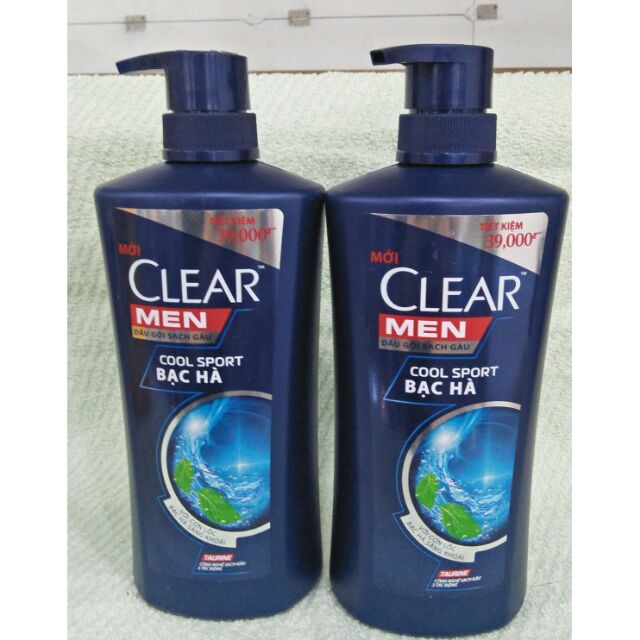 Dầu gội clear men bạc hà (650g)
