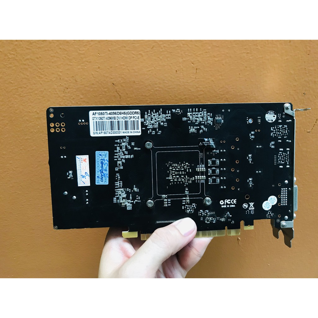 Card màn hình Afox GTX 1050ti 4G Bh còn bảo hành chính hãng