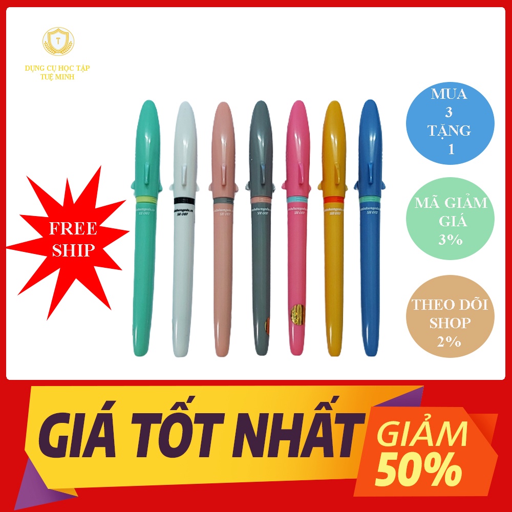 Bút Mài Thầy Ánh,Bút Cá Mập, Ngòi Kim Tinh Mài, Nét 0,5mm  -Dụng cụ học tập Tuệ Minh